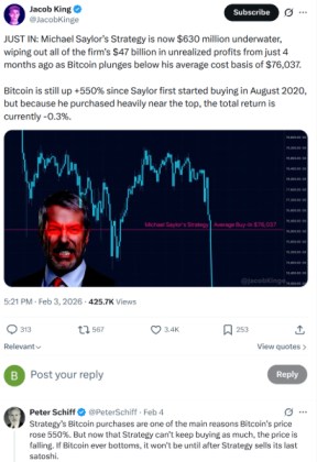 Schiff's response to an X post. 