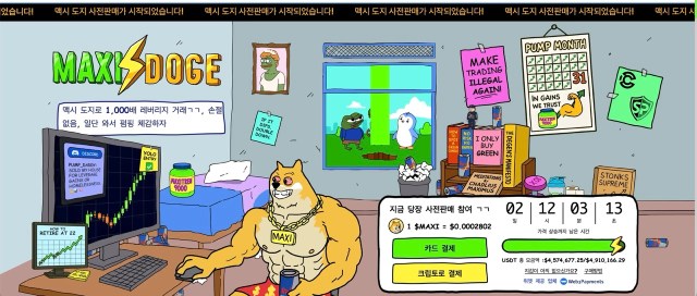 맥시도지 홈페이지