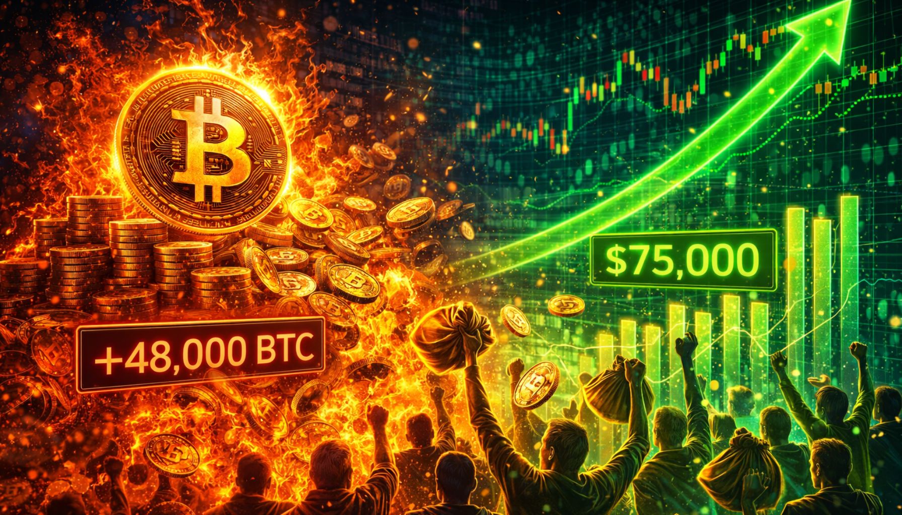 Bitcoin Short-Term Holders Dump 48K BTC In Profit As Price Tests $75K