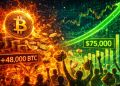Bitcoin Short-Term Holders Dump 48K BTC In Profit As Price Tests $75K