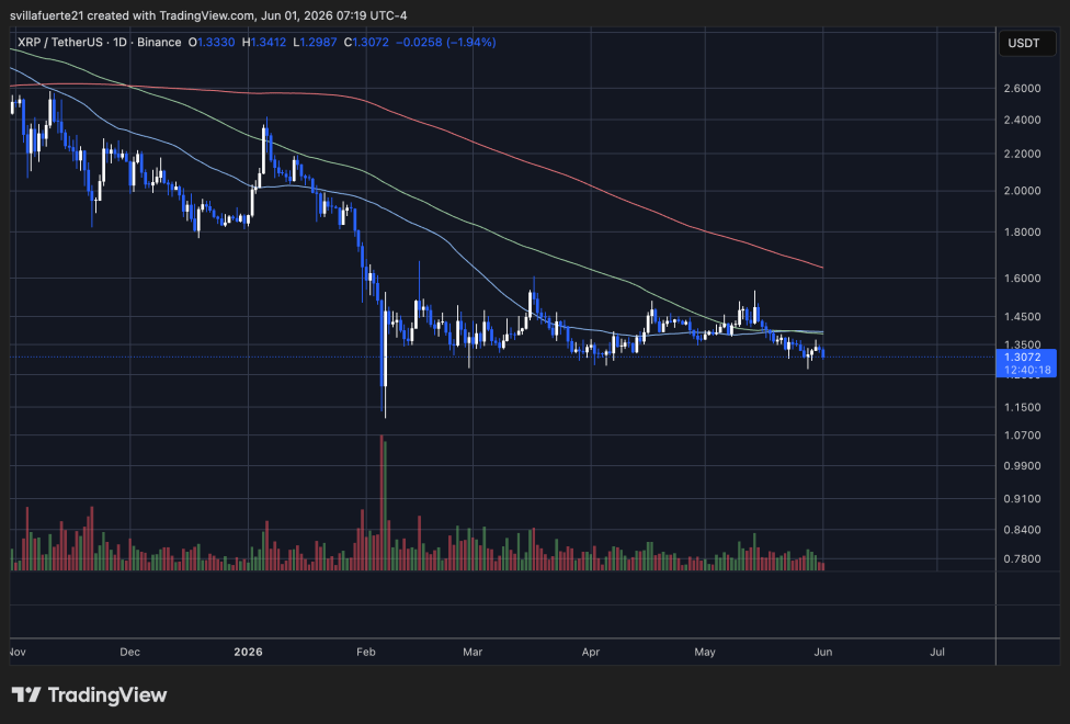 XRP consolidates below $1.5 level | Source: XRPUSDT chart on TradingView
